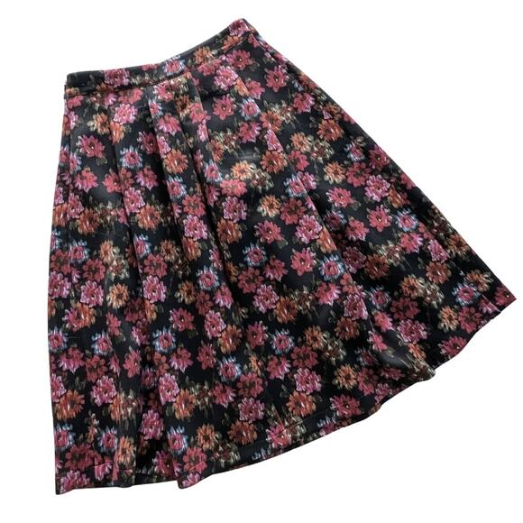 Abercrombie & Fitch Floral Abstract Midi Skirt size Medium - Picture 1 of 5